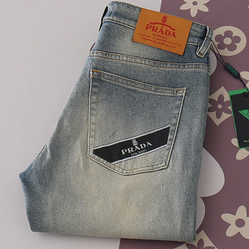[홍콩명품,PRADA] 프라다 25SS 로고 데님 팬츠 진 청바지, BM19653, HH, 홍콩명품의류,구매대행,온라인명품