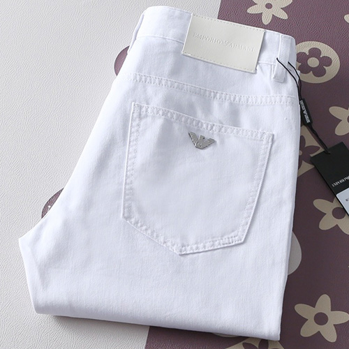 [홍콩명품.ARMANI] 알마니 25SS 로고 데님 팬츠 진 청바지 (화이트), BM19660, HH, 홍콩명품의류,구매대행,온라인명품