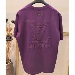 [홍콩명품.LOUIS VUITTON] 루이비통 25SS 로고 코튼 반팔 티셔츠 (2컬러), BM19672, YS, 홍콩명품의류,구매대행,온라인명품
