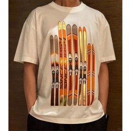 [홍콩명품.LOUIS VUITTON] 루이비통 25SS 로고 그래픽 프린트 반팔 티셔츠 (화이트), BM19683, YS, 홍콩명품의류,구매대행,온라인명품