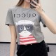 [홍콩명품.Gucci] 구찌 25SS 로고 여성 그래픽 프린트 반팔 티셔츠 (그레이), BM19722, TBG, 홍콩명품의류,구매대행,온라인명품