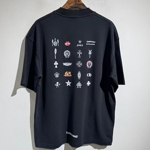 [홍콩명품.Chrome Hearts] 크롬하츠 25SS 로고 프린트 반팔 티셔츠 (2컬러), BM19756, X2, 홍콩명품의류,구매대행,온라인명품