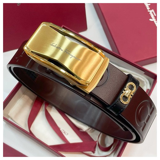 [홍콩명품.FERRAGAMO] 페레가모 25SS 로고 레더 가죽 자동 벨트 (2컬러), 3.5cm, BT1412, BRB, 명품레플리카,인터넷쇼핑몰,남자명품,해외직구