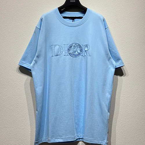 [홍콩명품,Christian Dior] 디올 25SS 로고 자수 반팔 티셔츠 (3컬러), BM19800, KB, 홍콩명품의류,구매대행,온라인명품