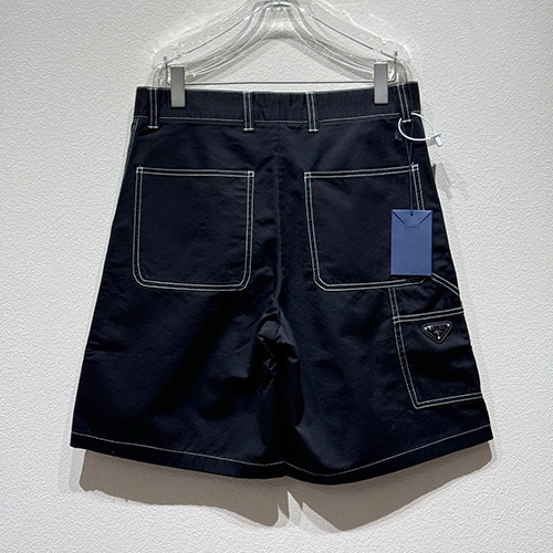 [홍콩명품,PRADA] 프라다 25SS 삼각로고 데님 쇼츠 반바지 (블랙), BM19827, KB, 홍콩명품의류,구매대행,온라인명품