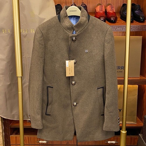 [홍콩명품.Burberry] 버버리 25SS 로고 캐시미어 울 코트 자켓 (브라운), BM19935, S1F, 홍콩명품의류,구매대행,온라인명품