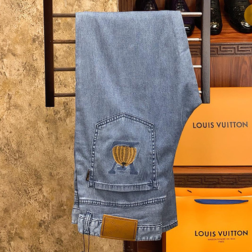 [홍콩명품.LOUIS VUITTON] 루이비통 25SS 로고 데님 팬츠 진 청바지, BM19955, S1F, 홍콩명품의류,구매대행,온라인명품
