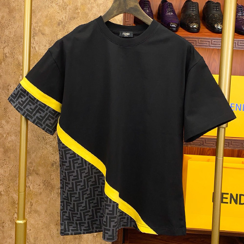 [홍콩명품,FENDI] 펜디 25SS 로고 FF패턴 반팔 티셔츠 (블랙), BM19993, S1F, 홍콩명품의류,구매대행,온라인명품