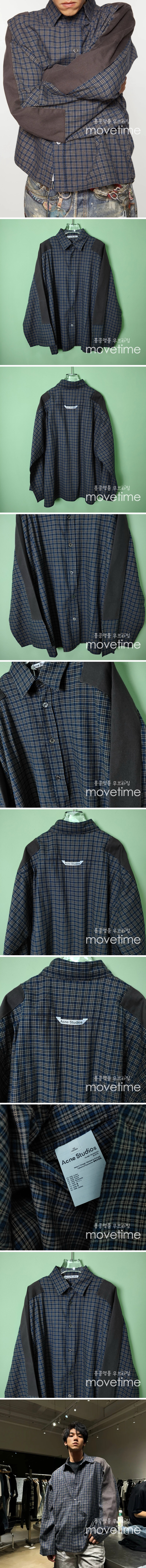 [홍콩명품.ACNE STUDIO] 아크네스튜디오 25SS 로고 체크패턴 오버핏 자켓, BM20039, JL, 홍콩명품의류,구매대행,온라인명품