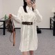 [홍콩명품.LOUIS VUITTON] 루이비통 25SS 로고 여성 벨티드 셔츠 원피스 (2컬러), BM20078, CC, 홍콩명품의류,구매대행,온라인명품