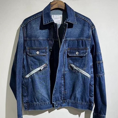 [홍콩명품,SACAI] 사카이 25SS 로고 데님 자켓, BM20111, X2, 홍콩명품의류,구매대행,온라인명품