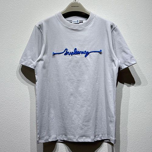 [홍콩명품.Burberry] 버버리 25SS 로고 자수 반팔 티셔츠 (2컬러), BM20120, KB, 홍콩명품의류,구매대행,온라인명품