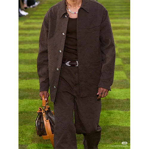 [홍콩명품.LOUIS VUITTON] 루이비통 25SS 로고 모노그램 데님 자켓 + 데님 팬츠 바지 상하의 세트 (와인), BM20144, KB, 홍콩명품의류,구매대행,온라인명품