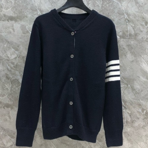 [홍콩명품.THOME BROWNE] 톰브라운 25SS 로고 4바 라운드넥 캐시미어 니트 가디건 (3컬러), BM20204, TB1, 홍콩명품의류,구매대행,온라인명품
