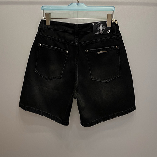 [홍콩명품.Chrome Hearts] 크롬하츠 25SS 로고 데님 쇼츠 반바지 (블랙), BM20224, JU, 홍콩명품의류,구매대행,온라인명품