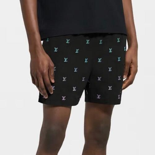 [홍콩명품.LOUIS VUITTON] 루이비통 25SS 로고 모노그램 쇼츠 반바지 (블랙), BM20240, YS, 홍콩명품의류,구매대행,온라인명품