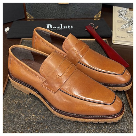 [홍콩명품.BERLUTI] 벨루티 25SS 로고 레더 가죽 정장 구두 (2컬러), SE4690, S1, 명품스니커즈,운동화,구두,로퍼,하이탑,신발