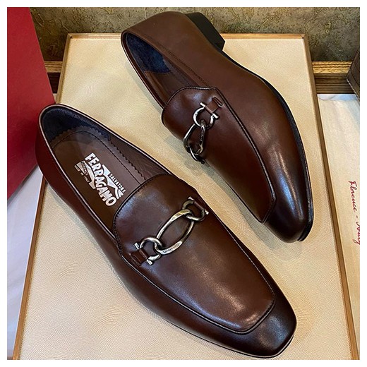 [홍콩명품.FERRAGAMO] 페레가모 25SS 로고 레더 가죽 정장 구두 (2컬러), SE4706, S1, 명품스니커즈,운동화,구두,로퍼,하이탑,신발