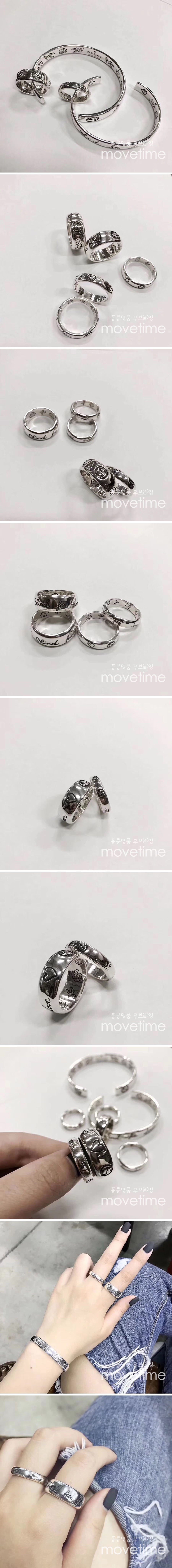 [가격문의][홍콩명품.Gucci] 구찌 25SS 로고 blind for love 925실버 링 반지 (2종), ET2851, CR1, 홍콩명품의류,구매대행,온라인명품