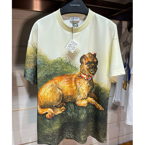 [홍콩명품.LOEWE] 로에베 25SS 로고 이미지 프린트 반팔 티셔츠, BM20307, SS, 홍콩명품의류,구매대행,온라인명품