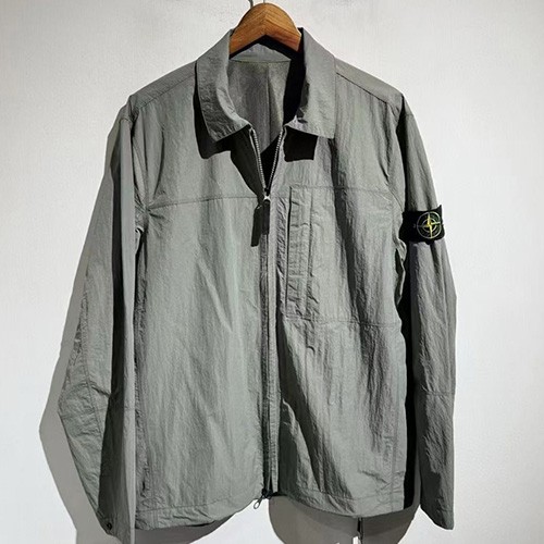 [홍콩명품.Stone Island] 스톤아일랜드 25SS 로고 탈부착 카라 자켓 (2컬러), BM20312, X2, 홍콩명품의류,구매대행,온라인명품