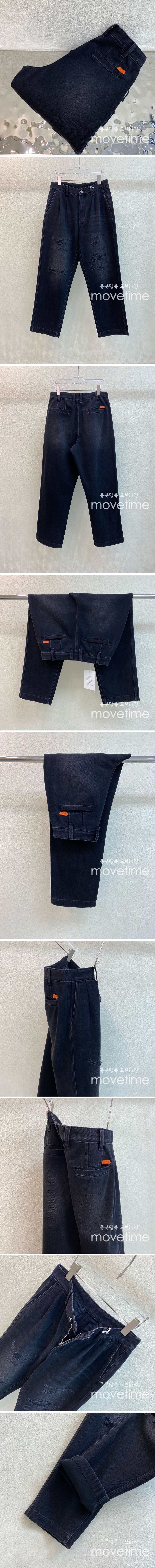 [홍콩명품.TOM FORD] 톰포드 25SS 로고 오버핏 데님 팬츠 진 청바지 (네이비), BM20316, JU, 홍콩명품의류,구매대행,온라인명품