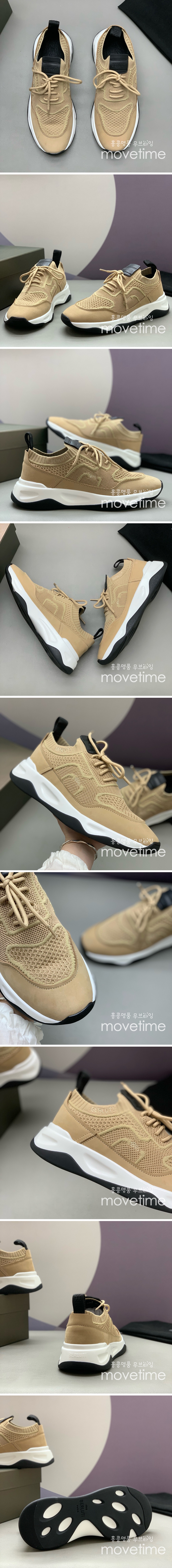 [홍콩명품.BERLUTI] 벨루티 25SS 로고 레더 가죽 스니커즈 운동화 (베이지), SE4746, PMD, 명품스니커즈,운동화,구두,로퍼,하이탑,신발