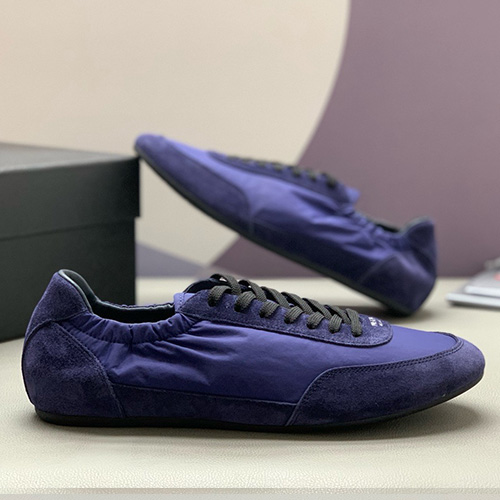 [홍콩명품,PRADA] 프라다 25SS 로고 레더 가죽 스니커즈 운동화 (퍼플), SE4748, PMD, 명품스니커즈,운동화,구두,로퍼,하이탑,신발