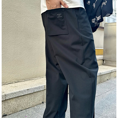 [홍콩명품.CELINE] 셀린느 25SS 로고 조거 팬츠 바지 (블랙), BM20477, B&G, 홍콩명품의류,구매대행,온라인명품