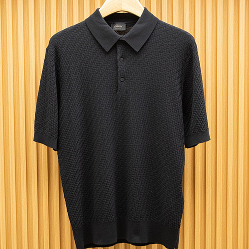 [홍콩명품, BRIONI] 브리오니 25SS 로고 카라 폴로 니트 반팔 티셔츠 (2컬러), BM20489, B&G, 홍콩명품의류,구매대행,온라인명품