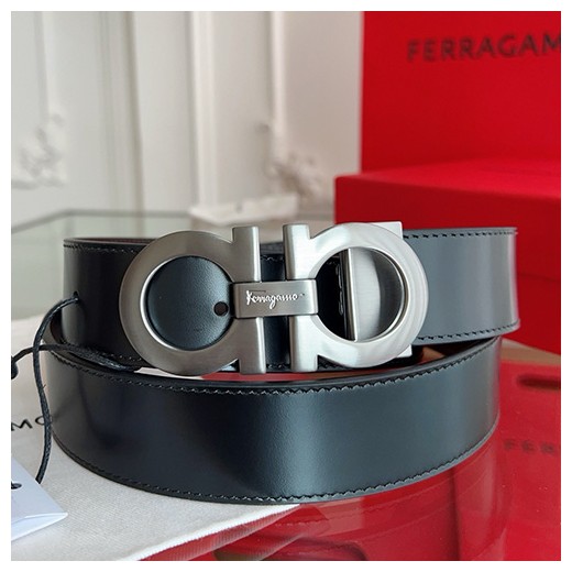 [홍콩명품.FERRAGAMO] 페레가모 25SS 로고 간치니 레더 가죽 벨트 (블랙-은장), BT1431, JX, 명품레플리카,인터넷쇼핑몰,남자명품,해외직구