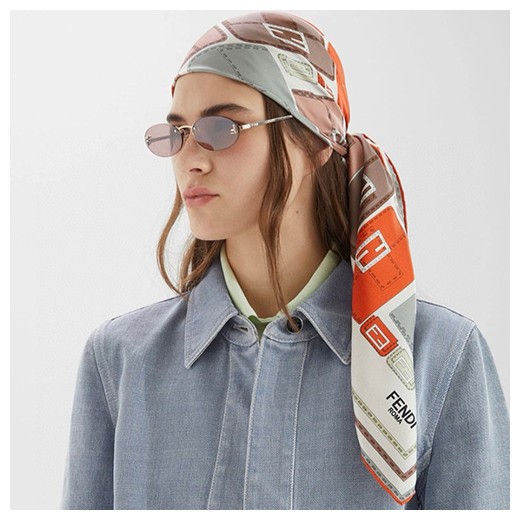 [홍콩명품,FENDI] 펜디 25SS 로고 Baguette 90-90 실크 스카프 머플러 (2컬러), ET2919, JX, 홍콩명품의류,구매대행,온라인명품