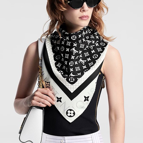 [홍콩명품.LOUIS VUITTON] 루이비통 25SS 로고 모노그램 Infinity 90-90 실크 스카프 머플러 (2컬러), ET2922, JX, 홍콩명품의류,구매대행,온라인명품