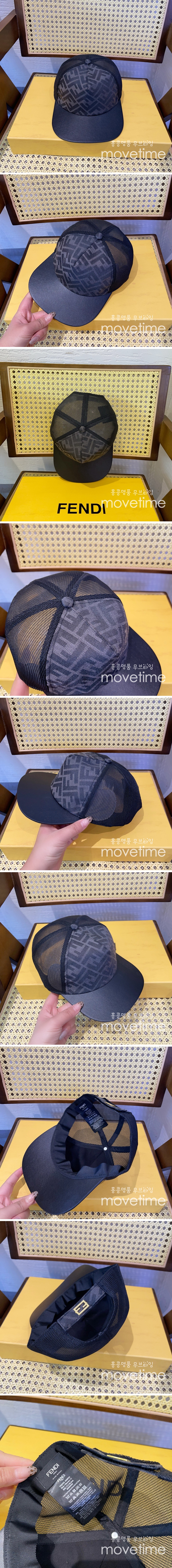 [홍콩명품,FENDI] 펜디 25SS 로고 패턴 볼캡 모자 58cm (블랙), CA0275, JX, 홍콩명품쇼핑몰,인터넷명품,온라인명품사이트,남자명품,해외직구