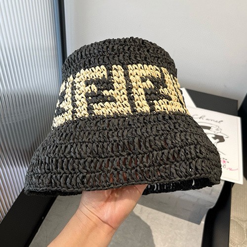 [홍콩명품,FENDI] 펜디 25SS 로고 패턴 벙거지 모자 (블랙), CA0279, JX, 홍콩명품쇼핑몰,인터넷명품,온라인명품사이트,남자명품,해외직구