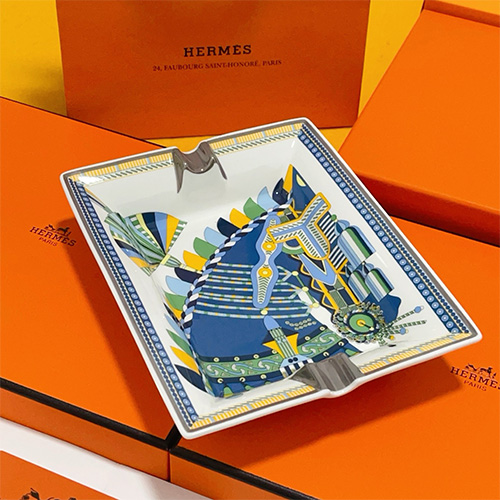 [홍콩명품.Hermes] 에르메스 25SS 로고 패턴 접시 그릇 재털이 17cm (블루), ET3002, JX, 홍콩명품의류,구매대행,온라인명품