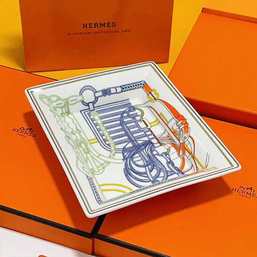[홍콩명품.Hermes] 에르메스 25SS 로고 패턴 접시 그릇 재털이 17cm (화이트), ET3003, JX, 홍콩명품의류,구매대행,온라인명품