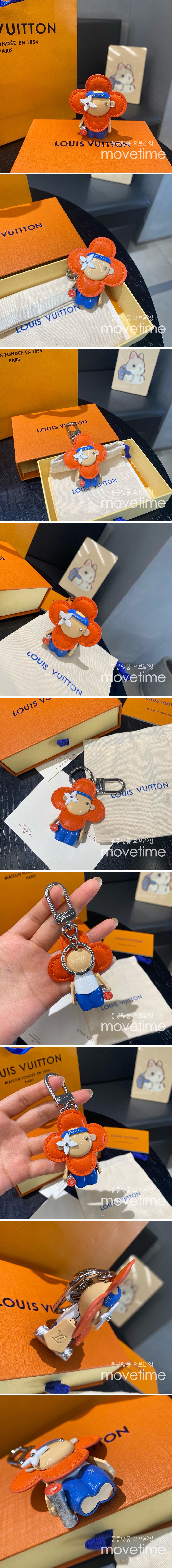 [홍콩명품.LOUIS VUITTON] 루이비통 25SS 로고 모노그램 Gaston Gym 피규어 키홀더 키링 (오렌지-블루), ET3012, JX, 홍콩명품의류,구매대행,온라인명품
