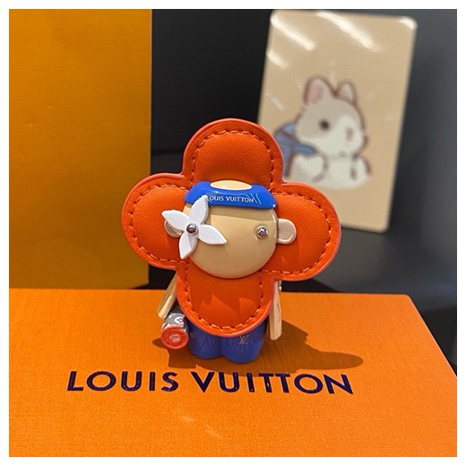 [홍콩명품.LOUIS VUITTON] 루이비통 25SS 로고 모노그램 Gaston Gym 피규어 키홀더 키링 (오렌지-블루), ET3012, JX, 홍콩명품의류,구매대행,온라인명품