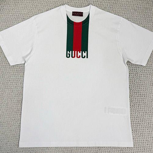 [홍콩명품.Gucci] 구찌 25SS 로고 프린트 반팔 티셔츠 (화이트), BM20526, JU, 홍콩명품의류,구매대행,온라인명품