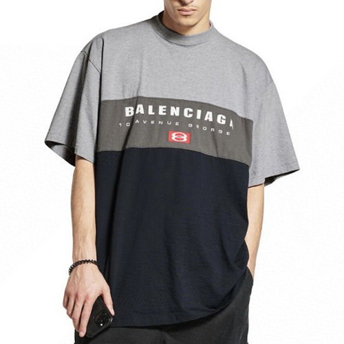 [홍콩명품.BALENCIAGA] 발렌시아가 25SS 로고 프린트 반팔 티셔츠, BM20538, JL, 홍콩명품의류,구매대행,온라인명품