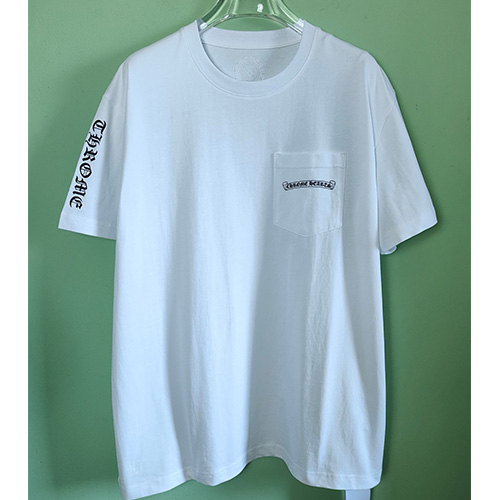 [홍콩명품.Chrome Hearts] 크롬하츠 25SS 로고 프린트 반팔 티셔츠 (화이트), BM20551, JL, 홍콩명품의류,구매대행,온라인명품