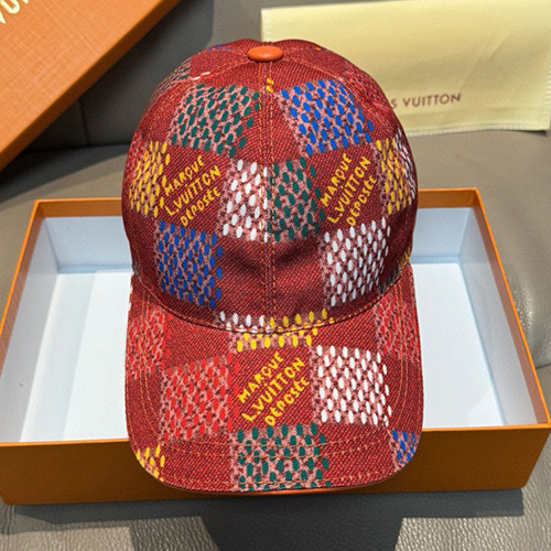 [홍콩명품.LOUIS VUITTON] 루이비통 25SS 로고 다미에 데님 볼캡 모자 56cm (레드), CA0300, 홍콩명품쇼핑몰,인터넷명품,온라인명품사이트,남자명품,해외직구