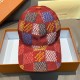 [홍콩명품.LOUIS VUITTON] 루이비통 25SS 로고 다미에 데님 볼캡 모자 56cm (레드), CA0300, 홍콩명품쇼핑몰,인터넷명품,온라인명품사이트,남자명품,해외직구