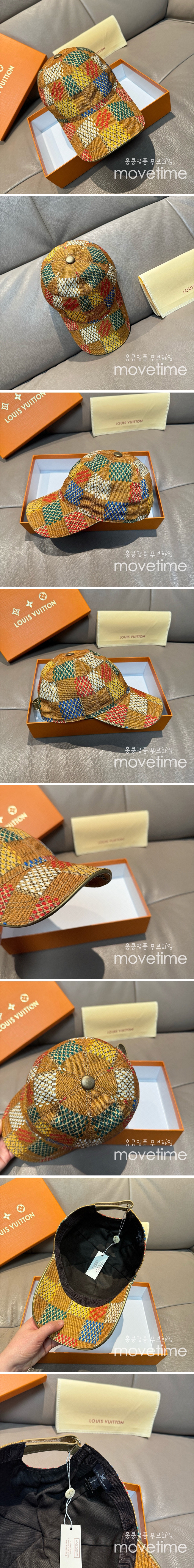 [홍콩명품.LOUIS VUITTON] 루이비통 25SS 로고 다미에 데님 볼캡 모자 56cm (카라멜), CA0301, 홍콩명품쇼핑몰,인터넷명품,온라인명품사이트,남자명품,해외직구