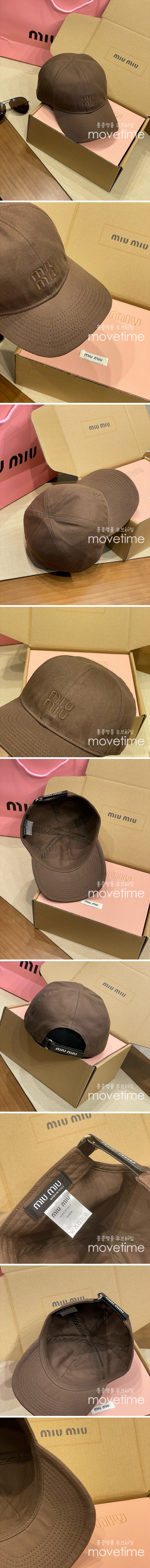 [홍콩명품,MIU MIU] 미우미우 25SS 로고 자수 볼캡 모자 (브라운), CA0333, 홍콩명품쇼핑몰,인터넷명품,온라인명품사이트,남자명품,해외직구