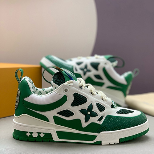 [홍콩명품.LOUIS VUITTON] 루이비통 25SS 로고 모노그램 SKATE 스니커즈 운동화 (그린), SE4758, PMD, 명품스니커즈,운동화,구두,로퍼,하이탑,신발