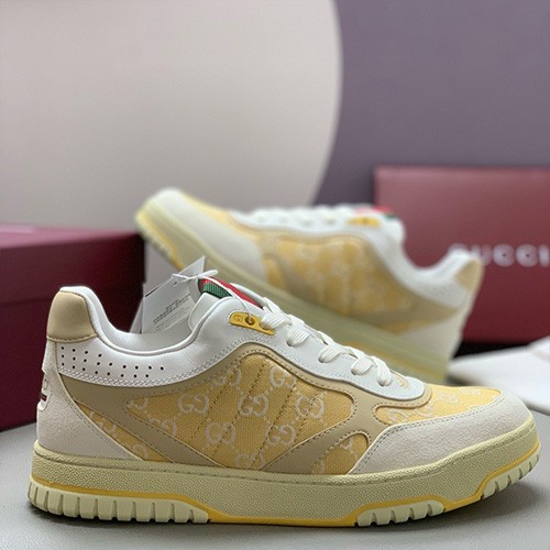 [홍콩명품.Gucci] 구찌 25SS 로고 RE-WEB 스니커즈 운동화 (노랑), SE4764, PMD, 명품스니커즈,운동화,구두,로퍼,하이탑,신발