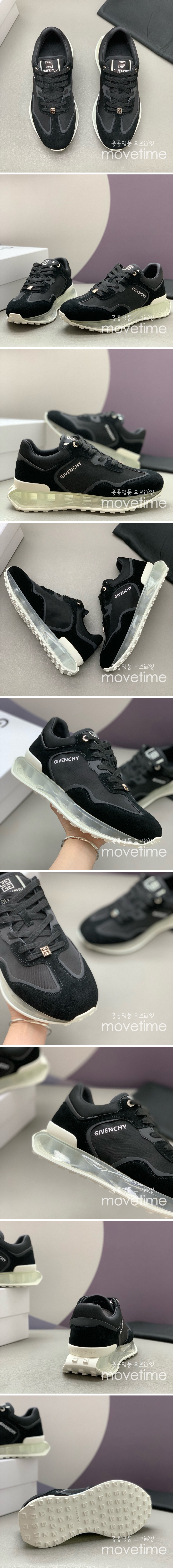 [홍콩명품.GIVENCHY] 지방시 25SS 로고 레더 가죽 스니커즈 운동화 (블랙), SE4788, PMD, 명품스니커즈,운동화,구두,로퍼,하이탑,신발