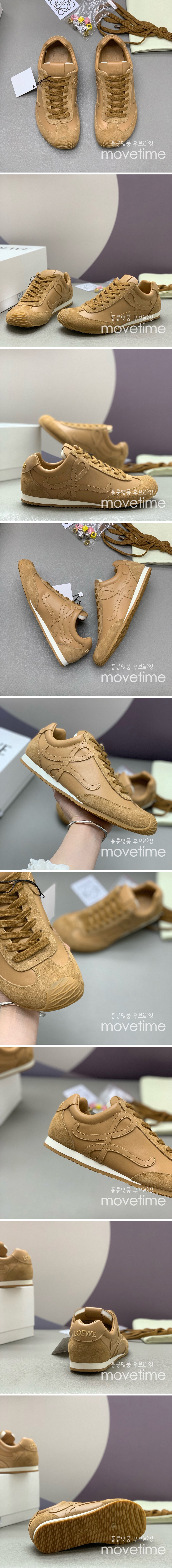 [홍콩명품.LOEWE] 로에베 25SS 로고 남여 BALLET 2.0 스니커즈 운동화 (카라멜), SE4800, PMD, 명품스니커즈,운동화,구두,로퍼,하이탑,신발